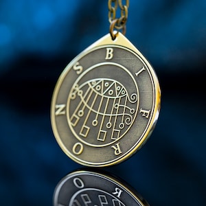 Earl Bifrons Teacher of Arts and Sciences - Lesser Key of Solomon Seal demon pendant amulet kabbalah occult magic goetia talisman