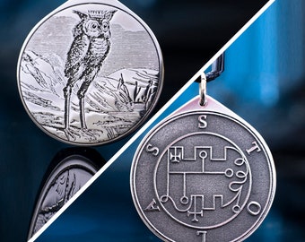 Stolas Seal Pendant: Demon of Astronomy and Precious Stones, Goetia Solomon Kabbalah Occult Talisman