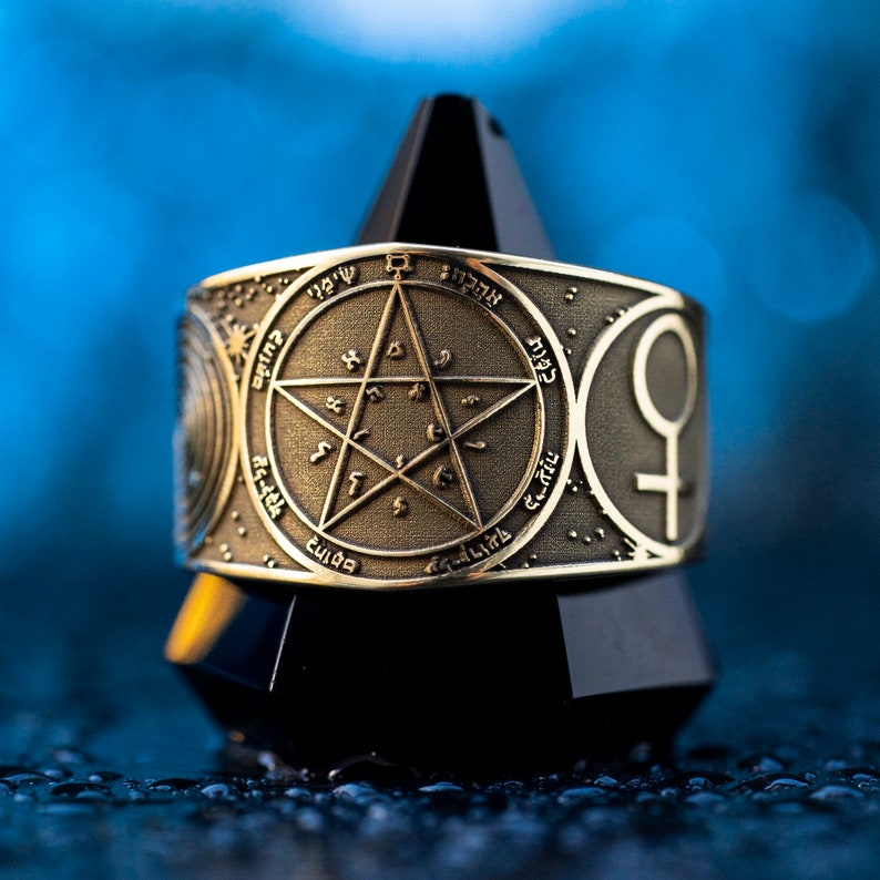 Goetia Second Pentacle of Venus Ring: Kabbalah Amulet Talisman - Etsy