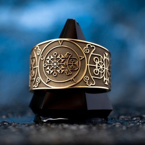 Valac Seal Ring: Demon of Treasures and Discovery, Goetia Solomon Kabbalah talisman
