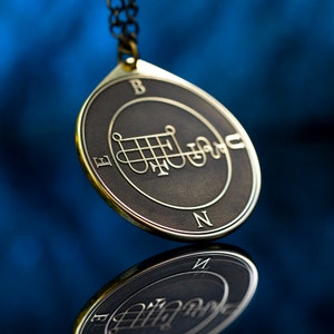 Duke Bune old Demon of True Answers unto Demands - Lesser Key of Solomon Seal demon pendant amulet kabbalah occult magic goetia talisman