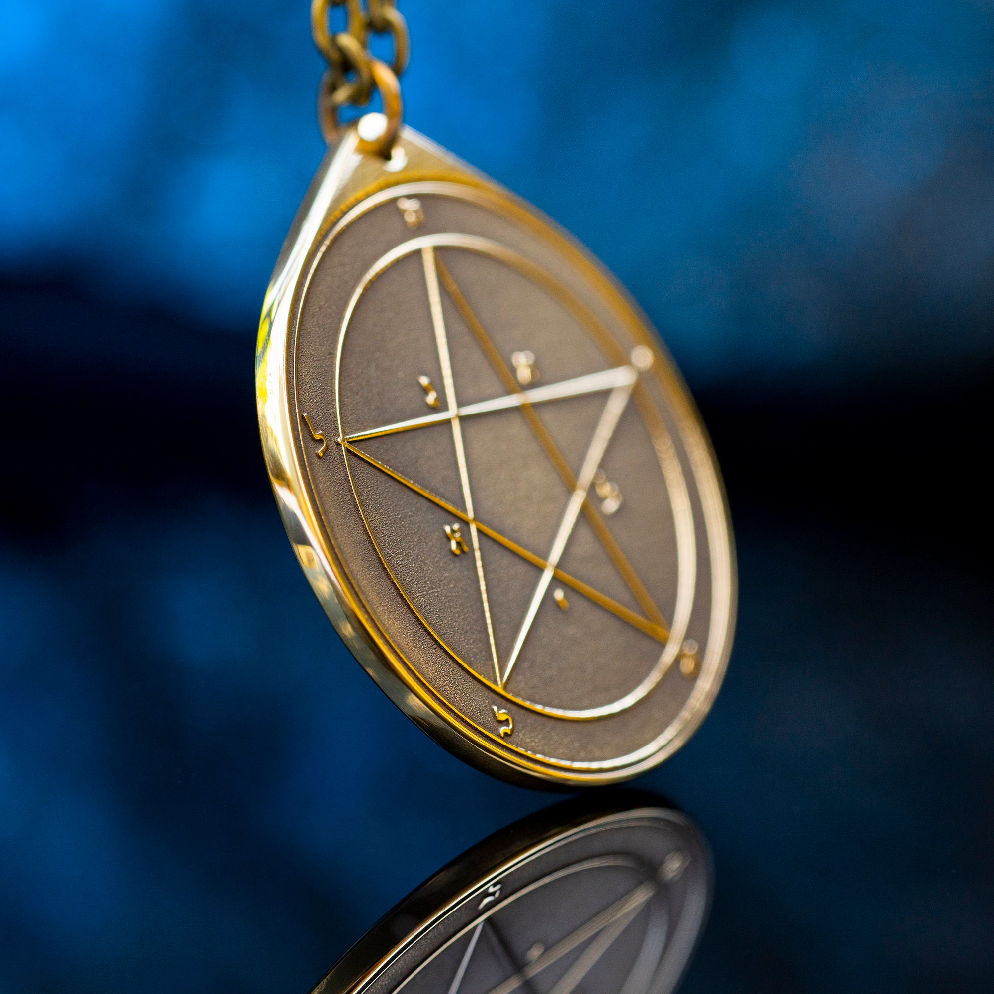 First Pentacle of Mercury + 72 names of God – King Solomon Coin