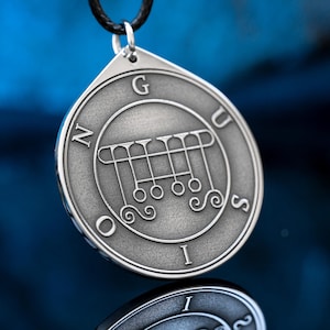 Gusion Lehrer des Zeitwissens - Lesser Key of SolomonSeal Anhänger Kabbalah Amulett Anhänger Kabbalah Okkulte Magie Goetia Talisman