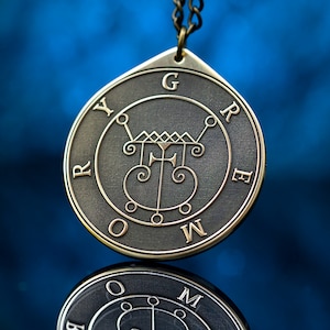 Herzog Gremory Dämon der Liebe und der Schätze - Kleiner Schlüssel von Solomon Dichtung Dämon Anhänger Amulett Kabbalah okkulte Magie Goetia Talisman