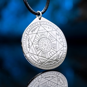 El Sello de los Siete Arcángeles de Asterión sello salomón kabbalah amuleto colgante goetia magia oculta lemegeton goetia