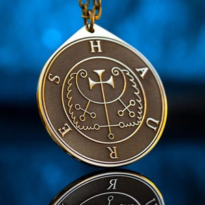 Haures Seal Pendant: Demon of True Answers, Solomon amulet kabbalah occult magic goetia talisman