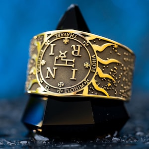 Archangel THAVAEL of Perfect Knowledge Seal of Solomon adjustable ring kabbalah amulet talisman angel occult magic