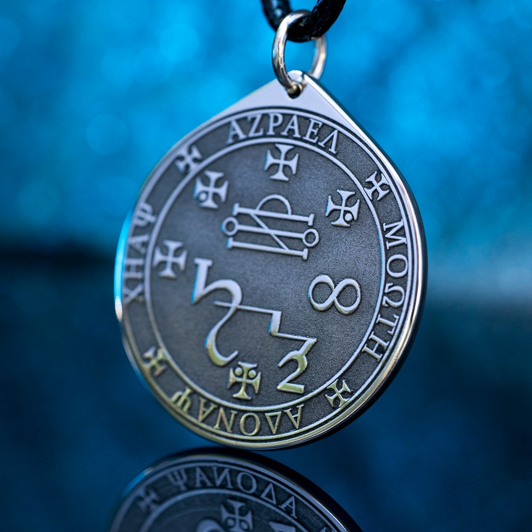 Archangel Azrael Seal Pendant: Kabbalah Amulet Talisman - Etsy