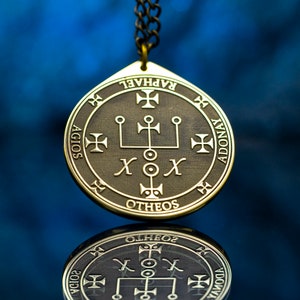Erzengel RAPHAEL Geist der Wissenschaft Wissen und Weisheit Siegel Salomons Anhänger Kabbalah Amulett Talisman Engel okkulter Goetia Magie