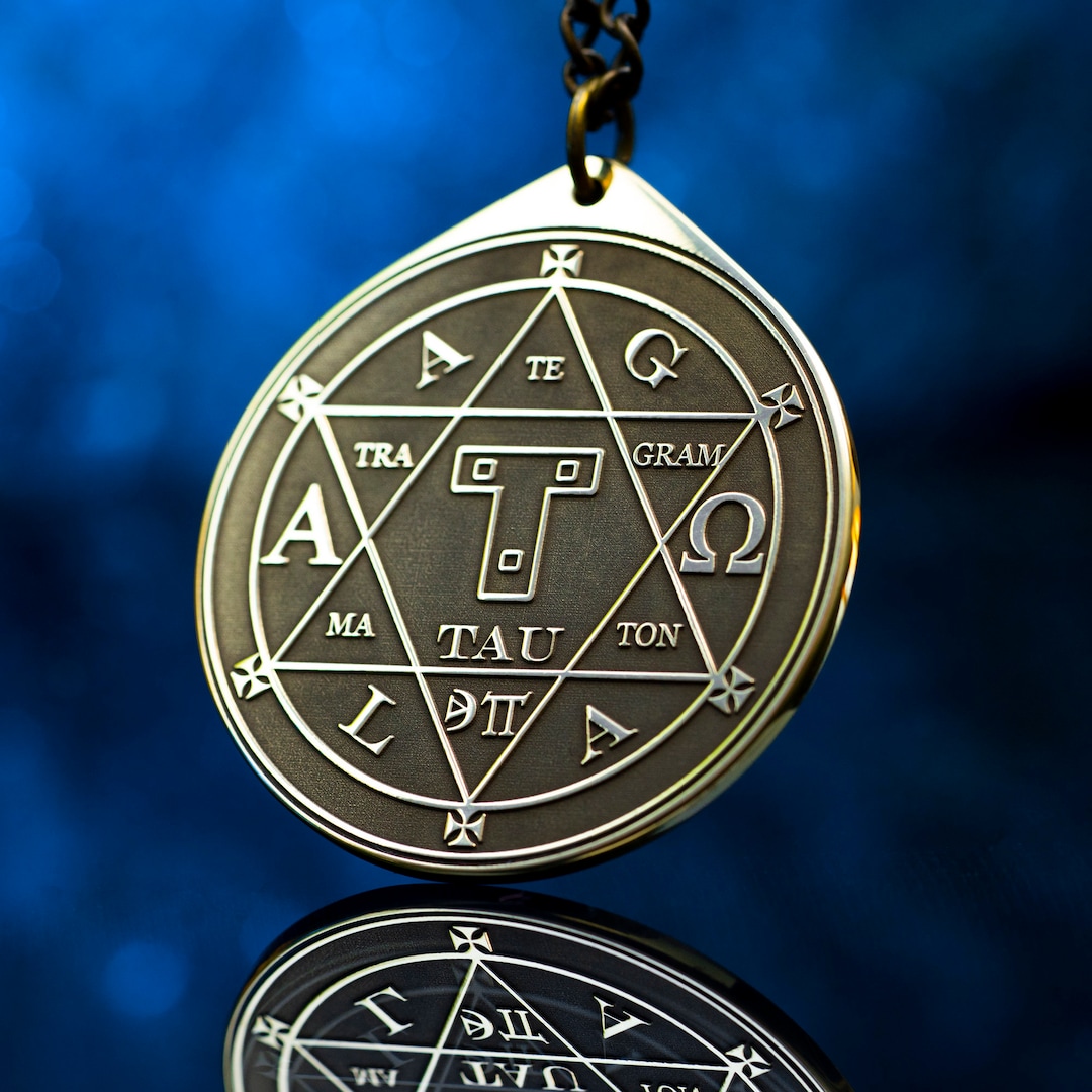 Buy Hexagram of Solomon Sacred Geometry Seal Talisman Solomon Kabbalah  Amulet Magic Pendant Occult Goetia Online in India