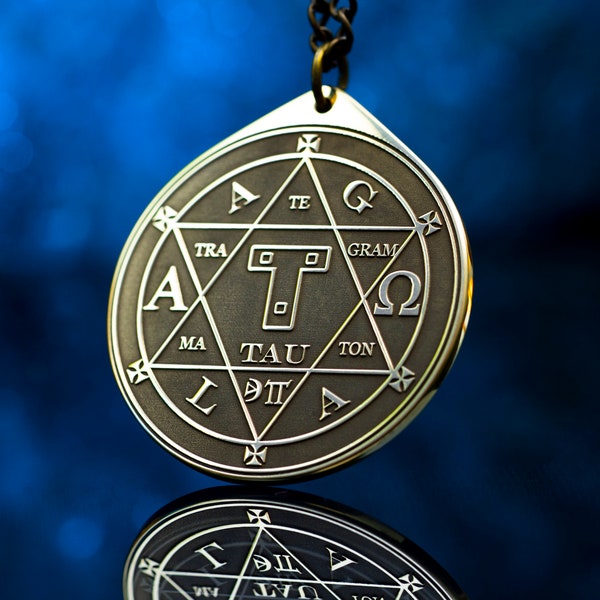Hexagram of Solomon Sacred Geometry Seal talisman solomon kabbalah amulet magic pendant occult goetia