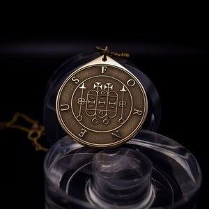 Marquis Forneus Lehrer der Kunst der Rhetorik - Lesser Key of Solomon Seal Dämon Anhänger Amulett Kabbalah okkulte Magie Goetia Talisman