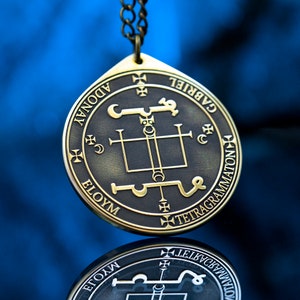 Erzengel GABRIEL Lehrer alle Mysterien der Göttlichkeit Siegel Salomons Anhänger Kabbalah Amulett Talisman Engel okkulter Goetia Magie