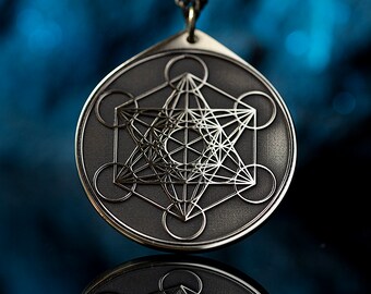 Metatron Seal Pendant: Archangel Protection Amulet, Sacred Geometry Talisman, Spiritual Awakening, Energy Shield Jewelry