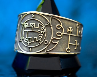 Stolas Teacher of Astronomy, Herbs and Precious Stones | occult adjustable ring Key of Solomon Seal sacred geometry kabbalah goetia magic