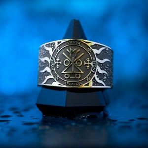 Archangel RAZIEL Keeper of Secrets, Angel of Mysteries | Seal of Solomon adjustable ring kabbalah amulet talisman angel occult magic