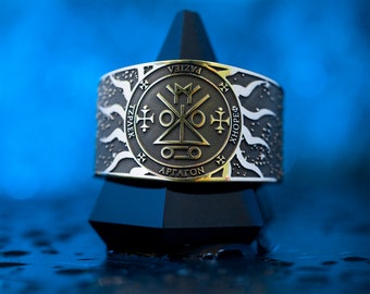 Archangel RAZIEL Keeper of Secrets, Angel of Mysteries | Seal of Solomon adjustable ring kabbalah amulet talisman angel occult magic