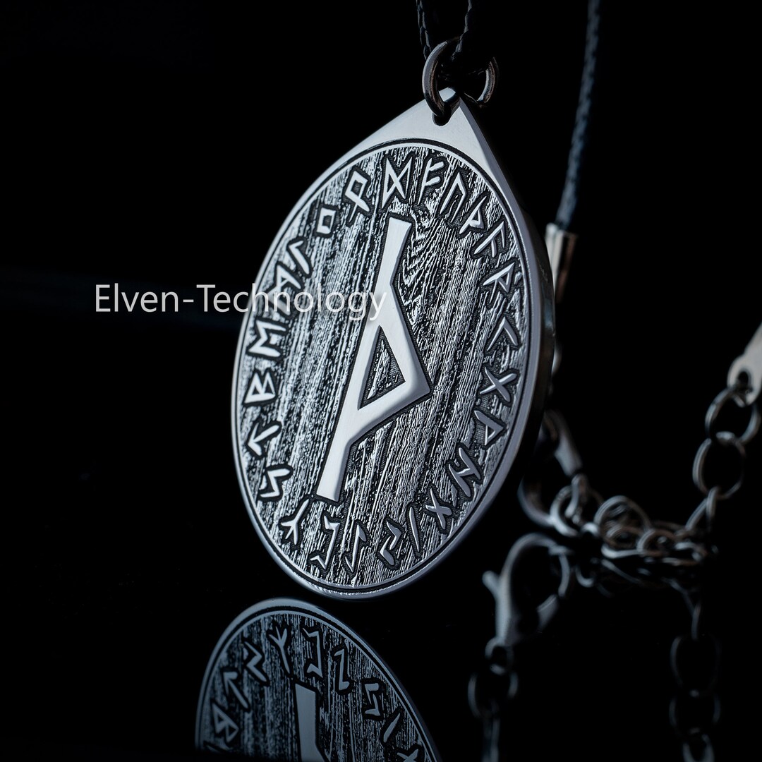 Viking Resistance Thurisaz Rune Pendant in Wheel of Universe - Etsy