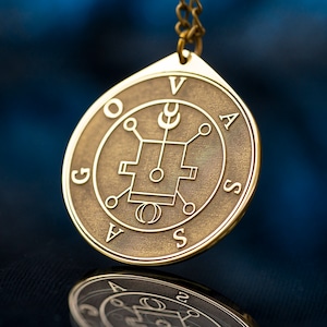 Prince Vassago Demon of Good Nature - Lesser Key of Solomon Seal demon pendant amulet kabbalah occult magic goetia talisman
