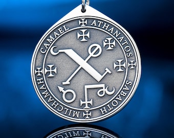 Camael Seal Pendant: Archangel of Strength and  Justice, Angelic Protection, Solomon Goetia