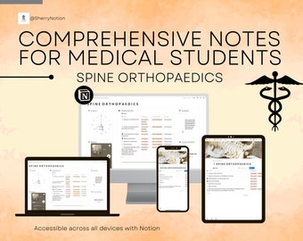 Comprehensive Digital Notes for Medical Students Notion - Etsy