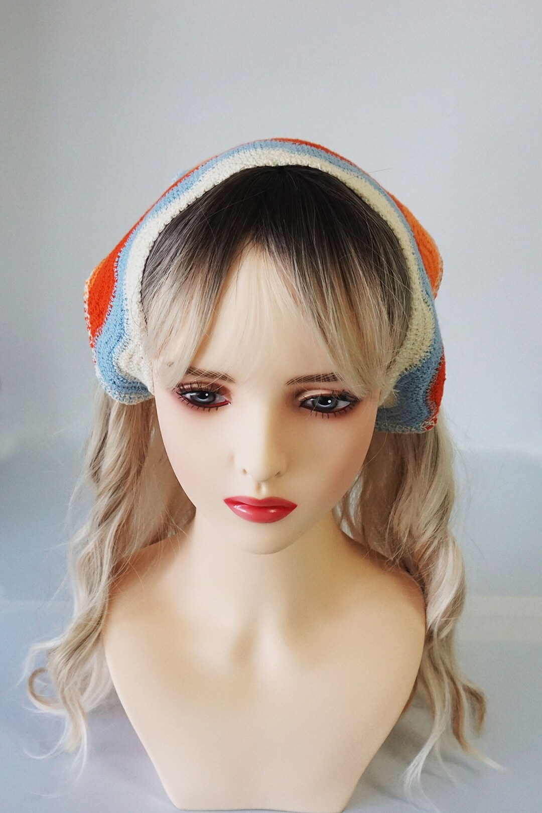 Easy Crochet Bandana Pattern Grannysquare Bohemian Headband Etsy