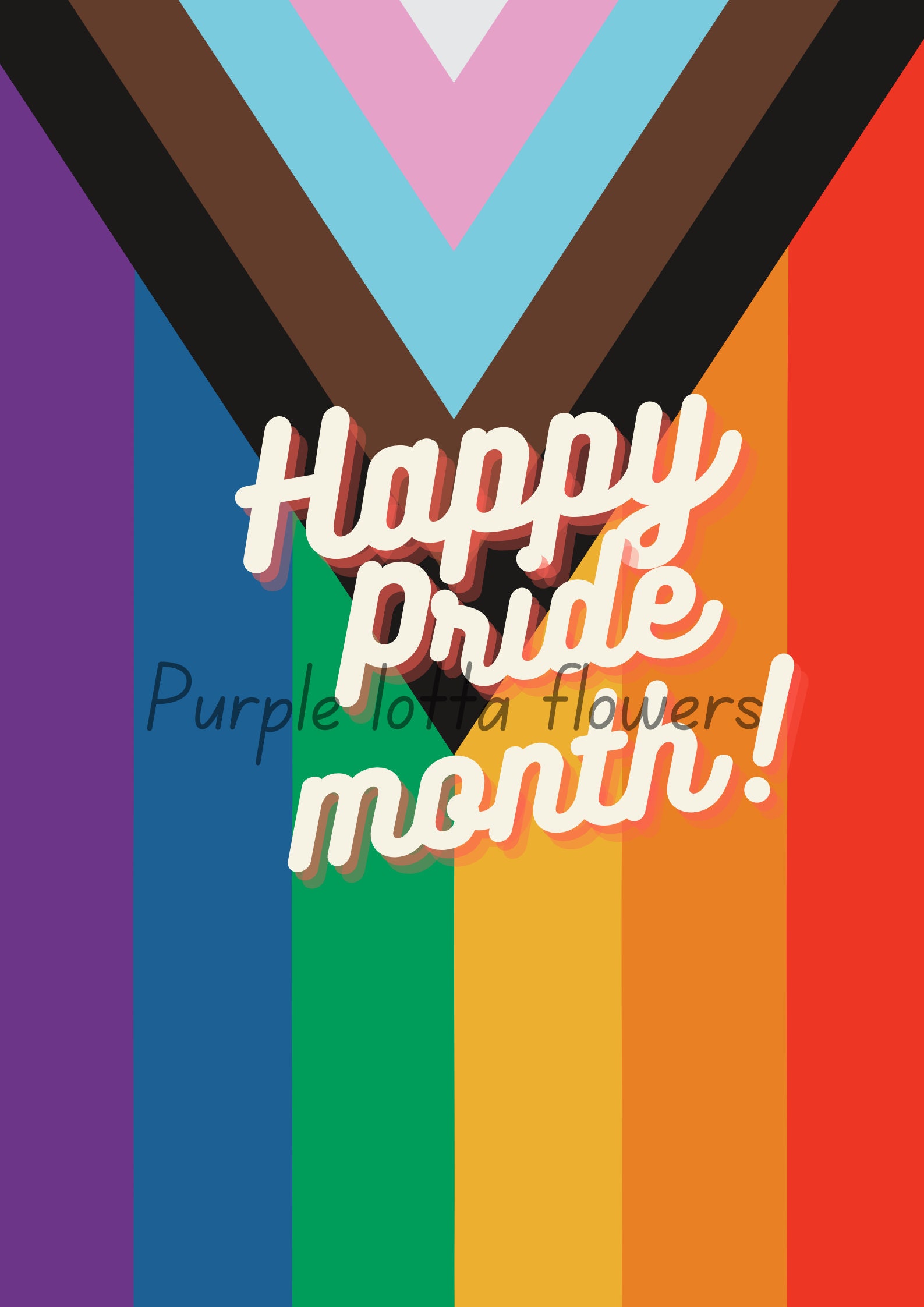 Printable Happy Pride Month Poster Etsy