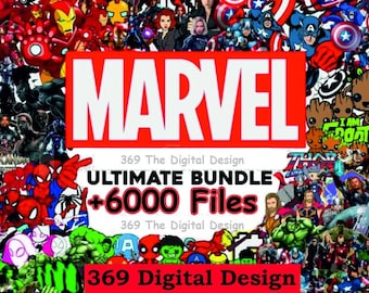 6000+ Mega Bundle LAYERED Files, Avangers, IronMan, Thor, Deadpool, Captain America, Spider Man, Superhero PNG SVG Files