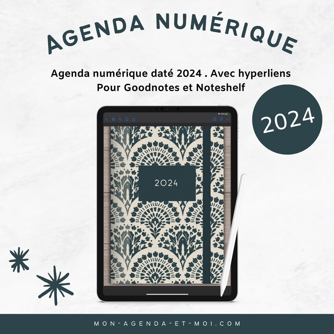 French 2025 Digital Agenda Dated Digital Planner With Etsy UK