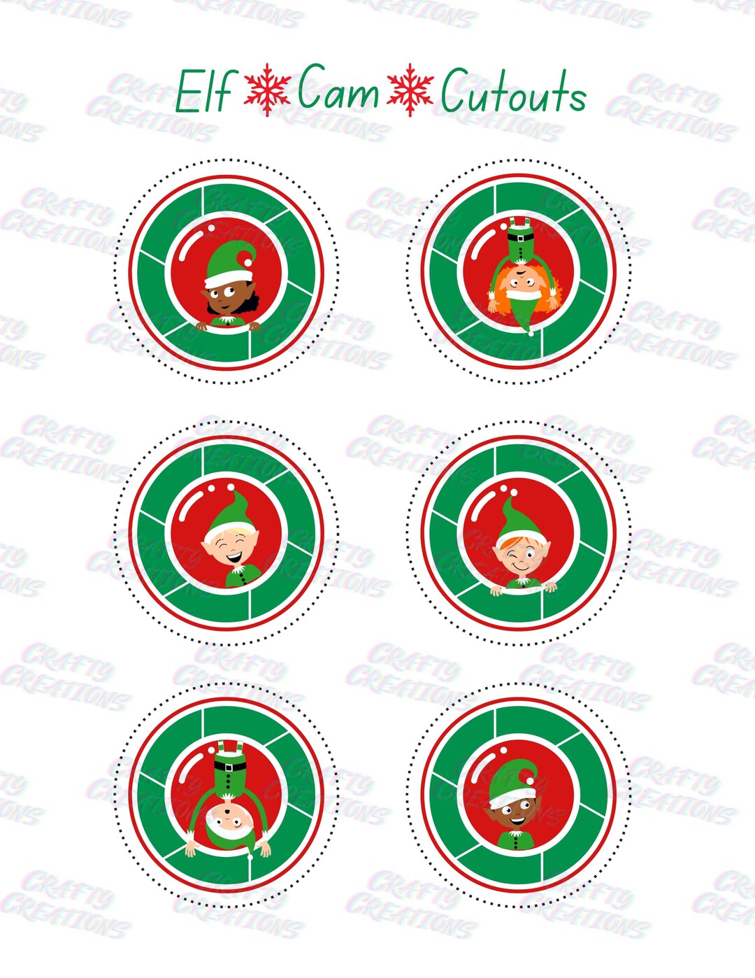 Elf/santa Cam Printables - Etsy