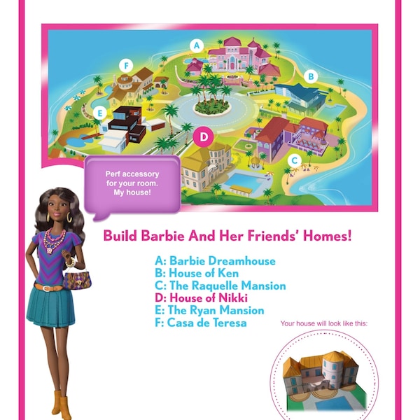 Printable 'The House of Nikki' BARBIE Craft