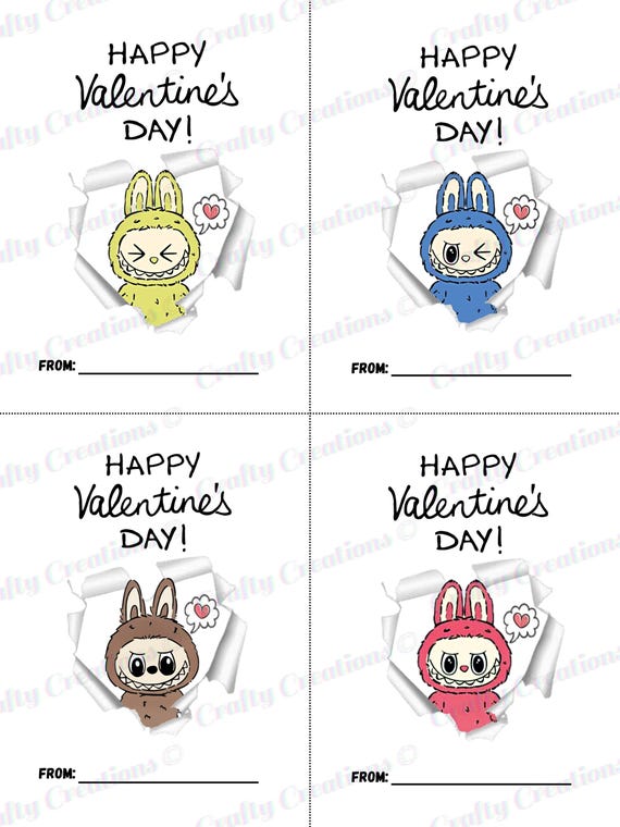 Printable LABUBU Valentines (2)