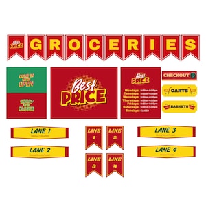 Dramatic Play &#39;GROCERY STORE&#39; Printables