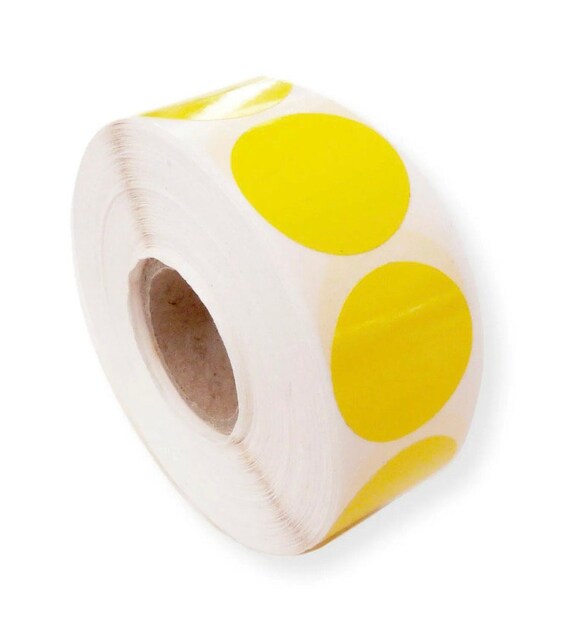 1000 Roll 25mm Transparent Round Diameter Clear Polypropylene Labels Seal Stickers Gloss