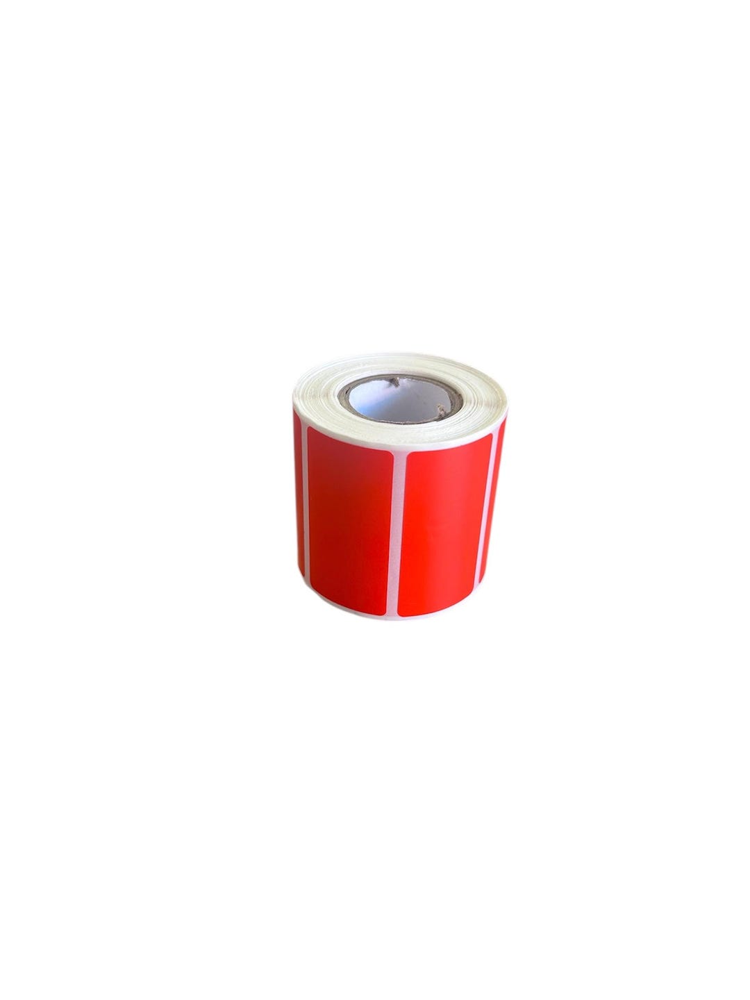Red Color Phenyle Sticker Design 25mm X 50mm Red Polypropylene Labels Stickers, Rectangular, 500 Labels ...