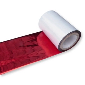 60 mm brede metallic rode folie thermische transfer printer waxharsfolie-inkt