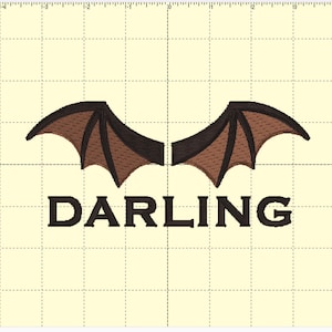 ACOTAR Darling Flügel - Mehrere Formate verfügbar Stickdatei