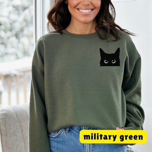 Peeking cat sweater cheap