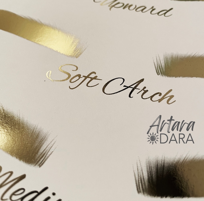 Brow Lamination Art, Brow Lami Aftercare, Real Foil Print, Beauty Salon