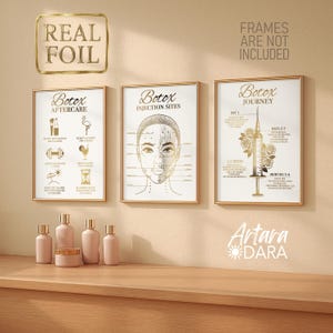 Botox Aftercare Poster, Botox Journey, Botox Injection Sites, Beauty Salon Decor, Beauty Clinic Art, Aesthetic Nurse Gift, Botox Guide