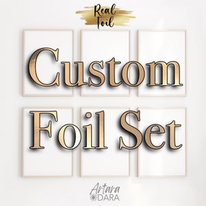 Conjunto de folhas personalizadas