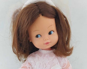 Kehagias Elsa 1970s greek vintage doll bride 24cm