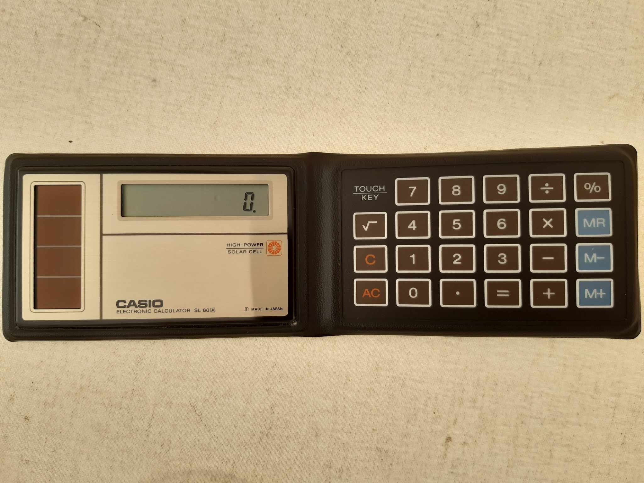 Casio Electronic Calculator SL 80A made in Japan Casio Solar Sell Calculator vintage Japanese Electronic Calculator rare Casio Calculator Etsy Canada