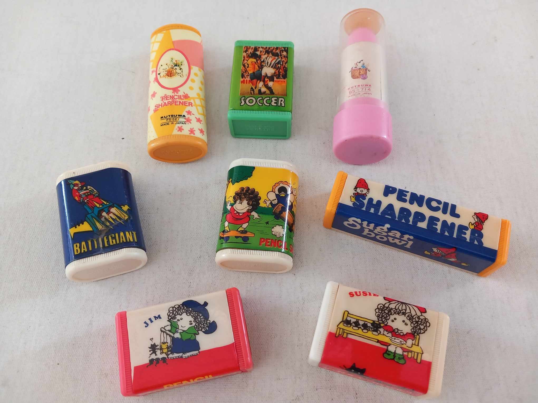 サンリオ昭和レトロ☆ハンギョドン／消しゴム5点☆1987年、はんぎょ