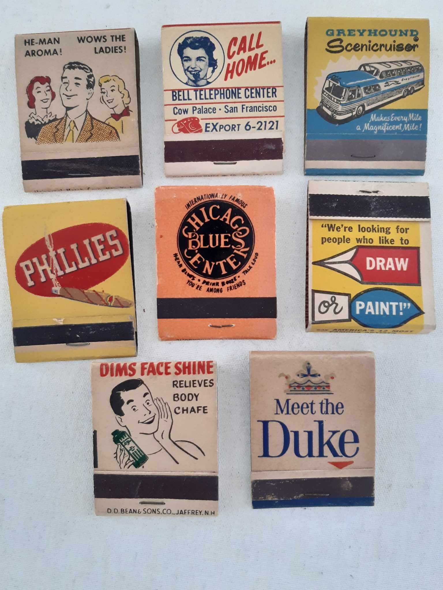 未知との遭遇 1978年 輸入 ポストカードブック 48枚 フルカラー Matchbook Matches Lot 8 ,vintage 1950s American Matchbook