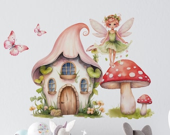 fairy wall decals, fairy stickers, girls room decor, fairy decor, girls room wall decals, nursery wall decor,