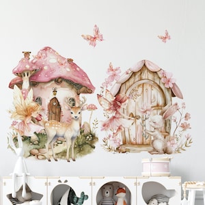 fairy wall decals, fairy stickers, girls room decor, fairy decor, girls room wall decals, nursery wall decor,