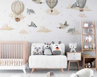 Ocean Whale Nursery Wall Decals: Fantasy Children's Room Decor