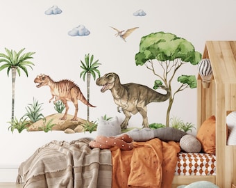 dinosaur wall decal, dinosaur wall stickers, dinosaur wall decals in boy room, dinosaur stickers, dinosaur wall art, kids wall sticker,
