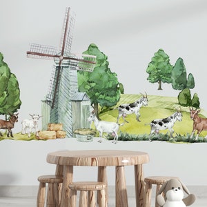 farm nursery,  farm animal nursery decal,  farm animal nursery barn, farm animal nursery decor